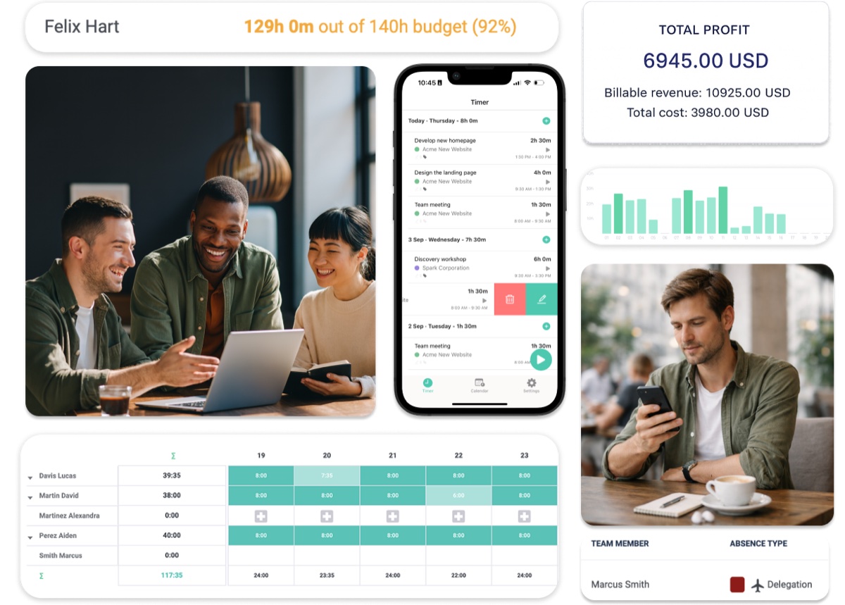 Timenotes - Task timer