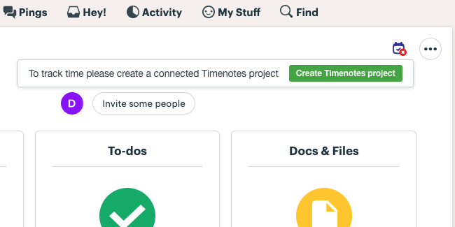 Adding time tracking to Basecamp