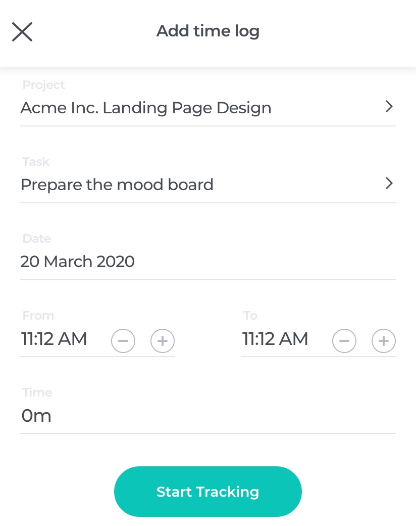 Adding a time log to time report app